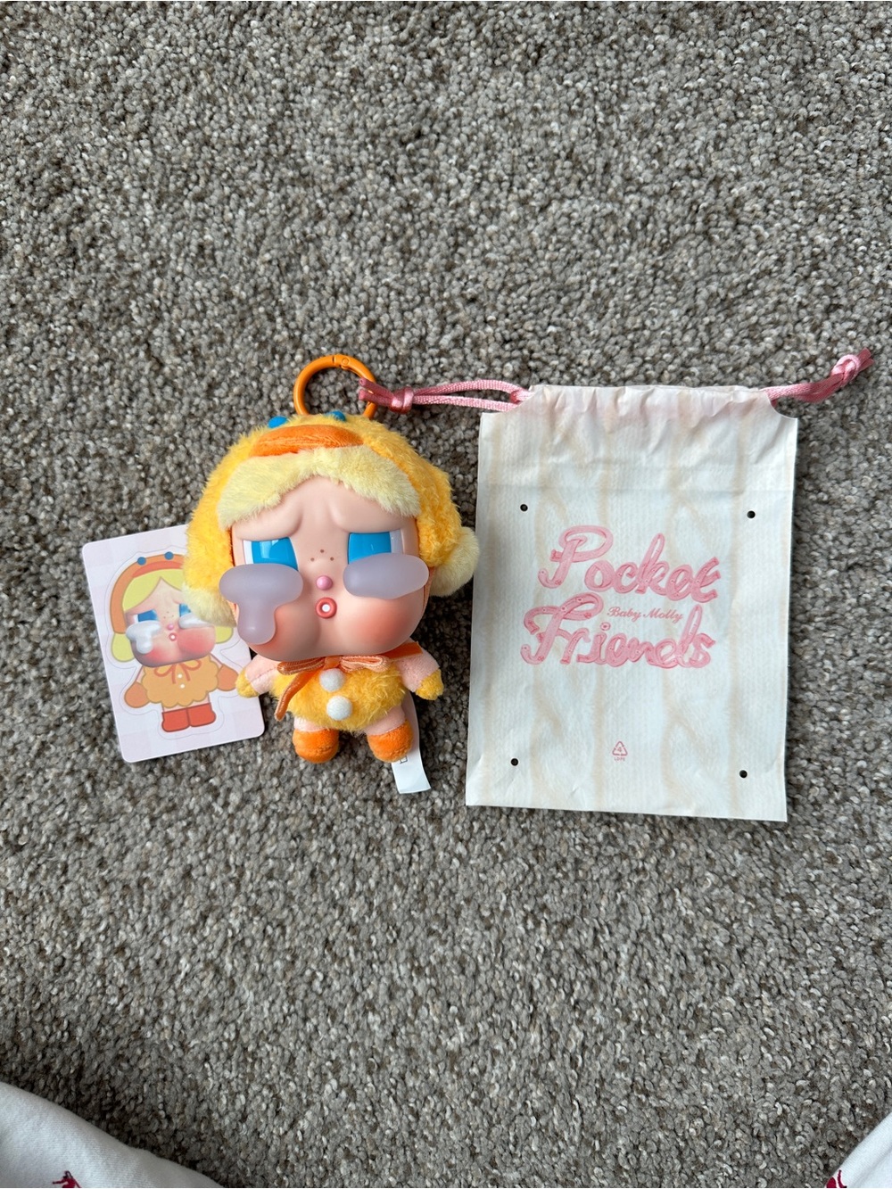 Pocket Friends Yellow Plush Keychain - Pocket Friends